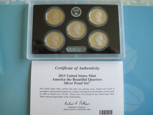 2013-S ATB QUARTER SILBERPROOF SET OVP und ZERTIFIKAT - Bild 4 von 5
