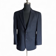 Jos A Bank Men  s Charcoal / Black Jacket/Blazer Size 38 Short Wool  Cashmere 