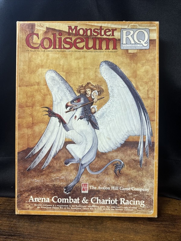Monster Coliseum Arena Combat & Chariot Racing RuneQuest — Not Complete