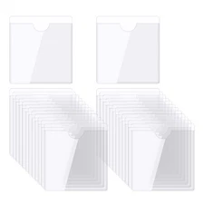 25Pcs Self-Adhesive Card Pockets 2"x2" with Top Open