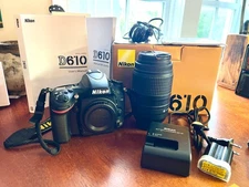 Nikon D610 Bundle w/ Original Box, Complete, w/ NIKON 55-300mm Lens, etc.