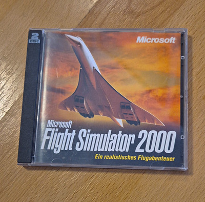 Microsoft Flight Simulator 2000 PC PAL Simulation Flugsimulation 2000 2 Discs