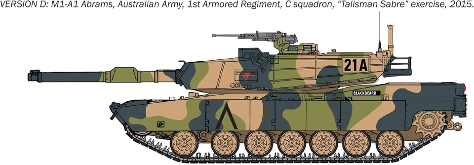 Italeri 35108 1:35 M1A1 Abrams War Thunder - réplica fiel al original, modelo Foto 4 de 4