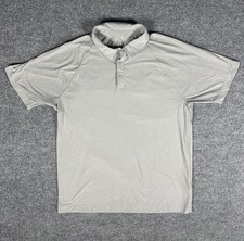 Rhone Polo Shirt Mens Large Gray Stretch Performance Golf Casual Solid