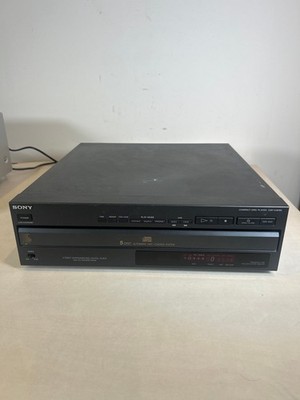 Sony CDP-C301M Vintage 5-Disc CD Wechsler optischer Ausgang schwarz