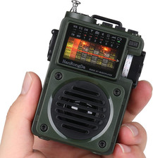 Shortwave Radio, Bluetooth Speaker Support Microsd, FM MW WB SW Receiver with N