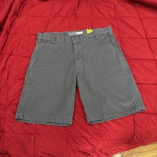 Carhartt Rugged Flex Relaxed Fit Stretch Canvas Work Short Gray 10" BS2514-M 38