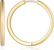 Gold Hoop Earrings 14K Gold Hoop Earrings for Women Minimalist Huggie Hoops Earr