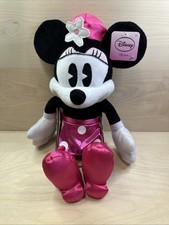 Disney Just Play Minnie Mouse Pink Satin Plush Doll Stuffed Animal Toy