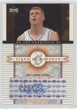 2003 Upper Deck UD Top Prospects Signs of Success Matt Bonner #SS-MB Auto 19ji