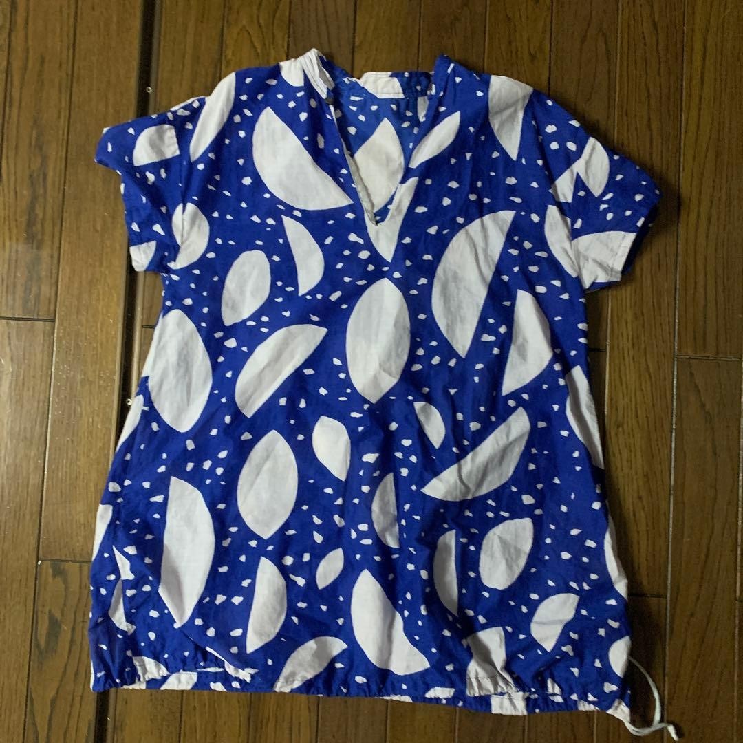 Blusa Para Mujer Azul Manga Corta Para Palace Precioso Ajuste Japón