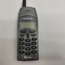 Ericsson AT T Cell Phone Vintage Mobile Gray Antenna Retro Collectible