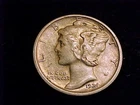 1924-D Mercury Dime, Extra  Fine grade.