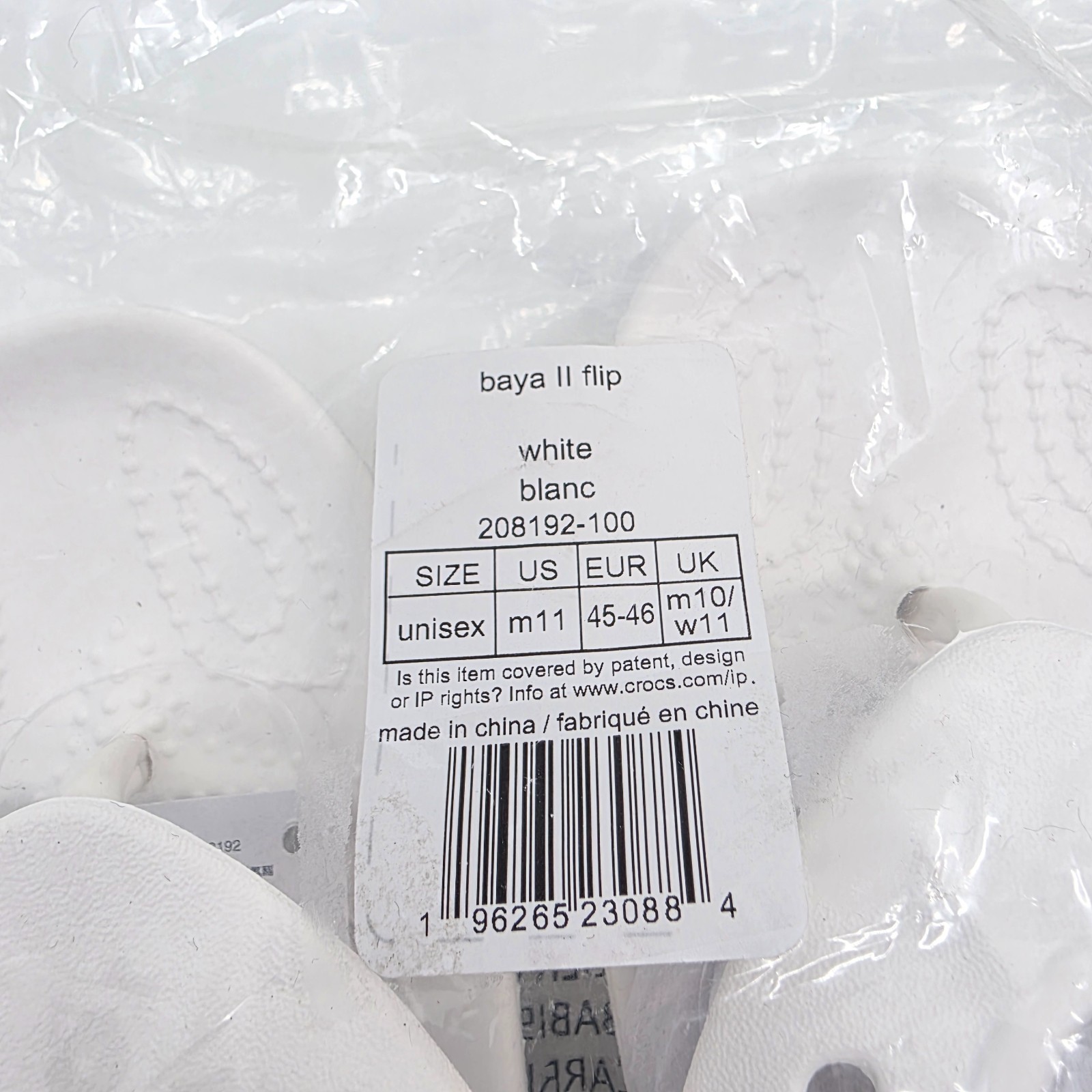 Crocs Unisex Baya II Flip Flops Size Men 11 Women 13 image 8