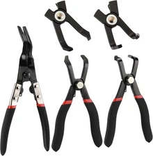 3PCS Body Clip Removal Pliers Set Including 30 Degree &80 Degree Push Pin Pliers