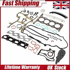 FITS VAUXHALL CORSA 1.2 1.4 Z12XEP Z14XEP HEAD GASKET SET BOLT TIMING CHAIN KIT