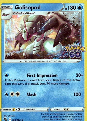 Pokémon GO Pokémon TCG Golisopod