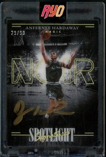 2023-24 Noir Anfernee Hardaway Spotlight Signatures On Card Gold Ink Auto /99