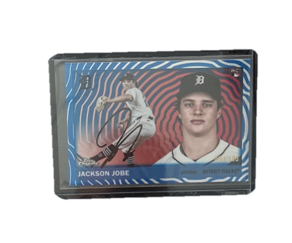 Jackson Jobe 2025 Topps Chrome Platinum #231 BLUE Vibrations Refractor #93/150