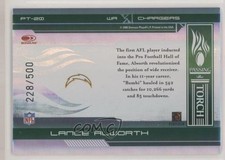 2006 Donruss Elite Passing the Torch Green 228/500 Lance Alworth #PT-20 HOF qw7