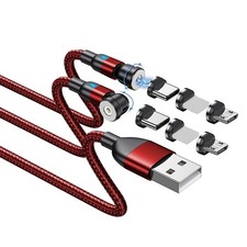 Magnetic Charging Cable 2-Pack 540  Rotating Magnetic Phone Charger Cable w