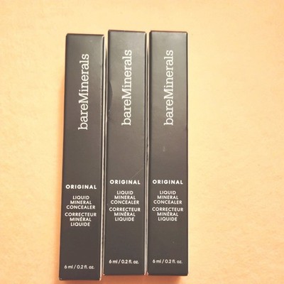 Lot of 3 BareMinerals Original Liquid Concealer Med/Tan 3.5N Free Ship 0.2 fl oz