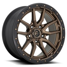 One 17x9 Fuel D681 Rebel 5x55x127 -12 Matte Bronze Black Wheel Rim 71.5