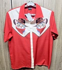 DaddyLoco KITTY Cowboy Shirt Men's L Western STYLE Button NWT GREAT TIKI SHIRT