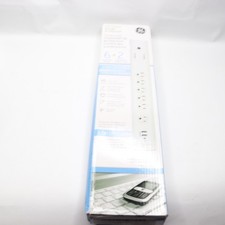 GE Surge Protector with 2 USB Ports 6-Outlet 4-ft Cord 14619