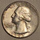 *HIGH GRADE* 1962-P Washington 90% Silver Quarter Philadelphia *BREAST FEATHERS*