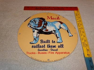 VINTAGE MACK🐶TRUCKS BUSES GASOLINE DIESEL 11 3/4