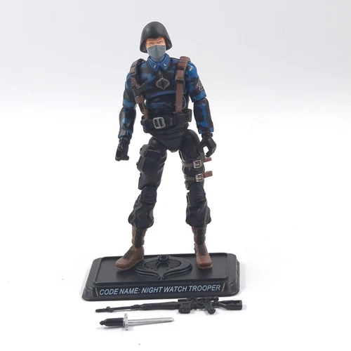 GI Joe COBRA NIGHT WATCH TROOPER v1A 2008 25th Battle Pack 3.75" ARAH