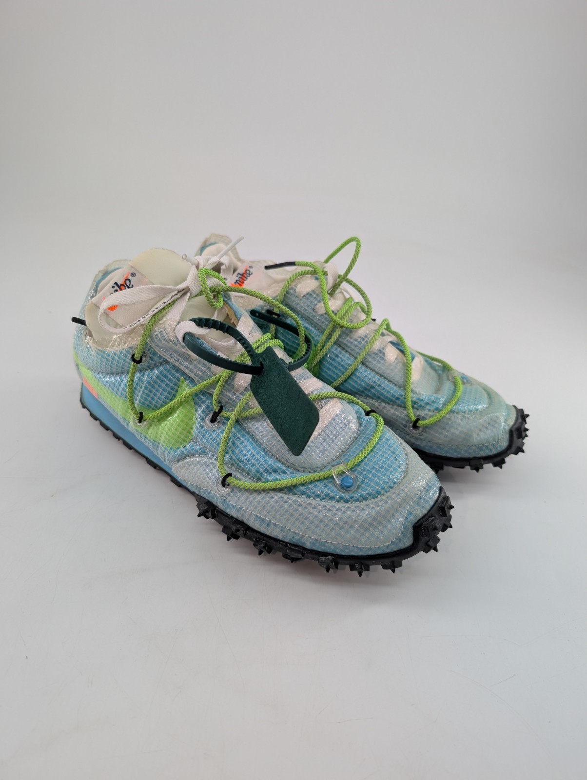 OFF WHITE X NIKE Taglia 9 5 Nike Off White x Waffle Racer Vivid Sky Donna