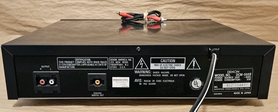 Denon DCM-555II - Cargador de 6 discos cambiador reproductor de CD componente de disco compacto ¡LEER! Foto 2 de 2