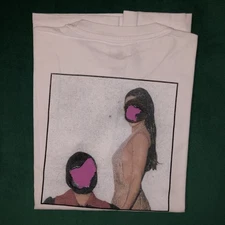 Rosalia MOTOMAMI LA FAMA The Weeknd Burnt photo white 2XL tee