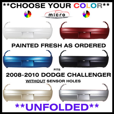 NEW REAR BUMPER FOR 2008-2010 CHALLENGER PAINTED *CHOOSE YOUR COLOR* CH1100934
