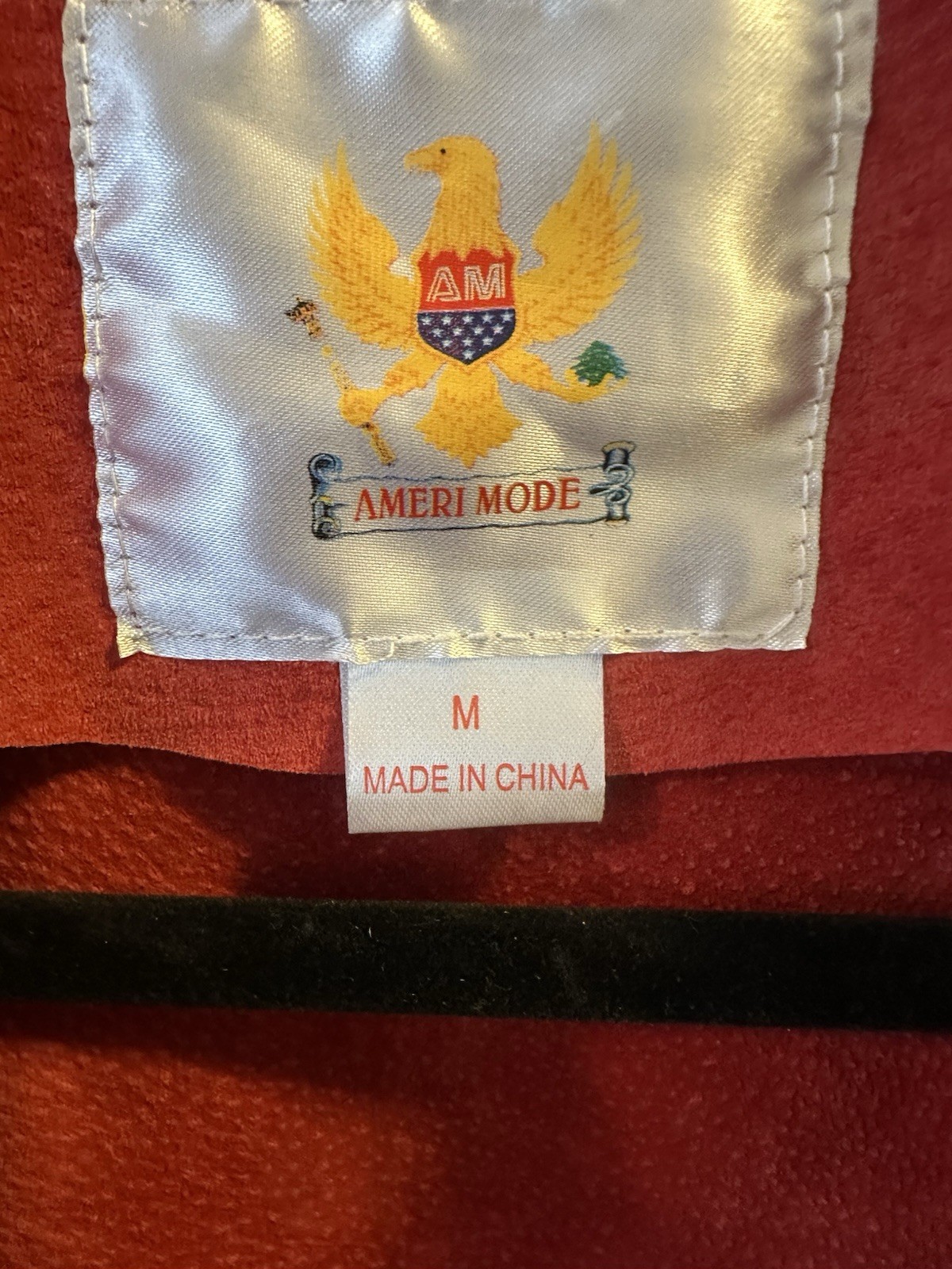 Red Suede Whipstitch Jacket By Ameri Mode, Cowboy… - image 6