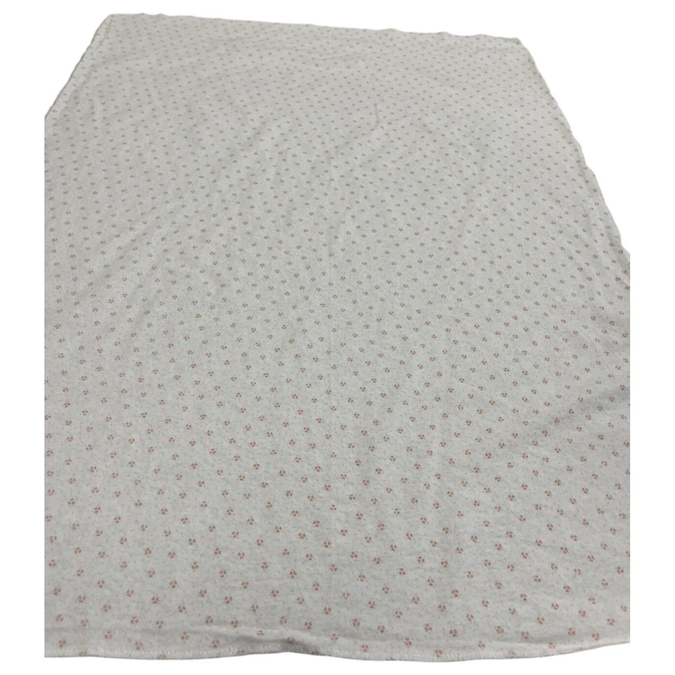 Cobertor de recepção Carters Flowers Specs algodão pêssego flanela swaddle - Imagem 2 de 4