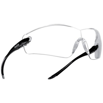 Bolle 40037 Cobra Safety Glasses - Black Temples - Smoke Platinum Anti-Fog Lens