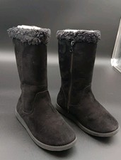 Cat  Jack Girls Nina Shearling Style Boots Faux Fur Zip Round Toe Size Kids 13