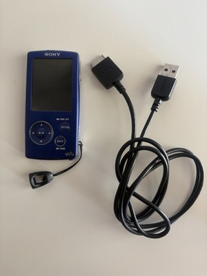 Sony Walkman NWZ-A816 4GB blau MP3 MP4 digitale Medien getestet funktionsfähig + Ladegerät