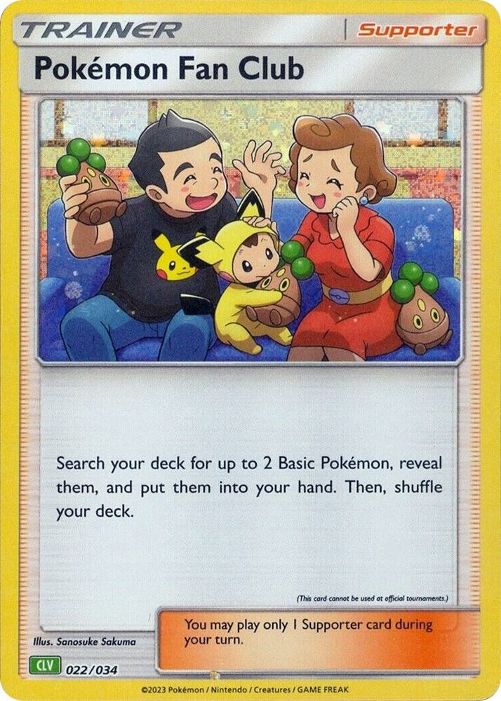 Pokemon Pokemon Fan Club (CLV) Holo Trading Card Game Classic Collection 022 NM