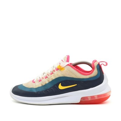 Nike Damen Air Max Axis Schuhe Beige/Blau/Pink/Gelb Mesh Low-Top Sneaker EU 38.5