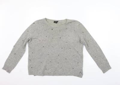 Topshop Damen Pullover Pulli grau Größe 10