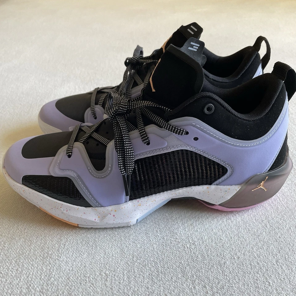 Nike Air Jordan XXXVII 37 Low GC Dongdan Hombres Talla 11 Lila Negro Zapatos Foto 3 de 4