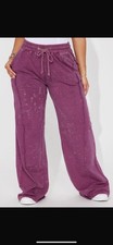 Fabulous Pink Acid Wash Sweat Pants Size S