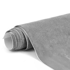 RadiantDecor 17x70" Grey Suede Fabric Wrap for Car Interior  Home Decor
