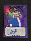 2024-25 Panini Obsidian Ajay Mitchell Purple Flood Rookie RPA Autograph /75 Auto