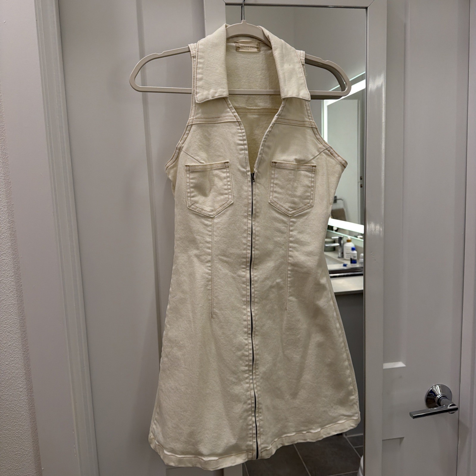 NWT Altar'd State Women's Size S Sleeveless Zip Up Dress
