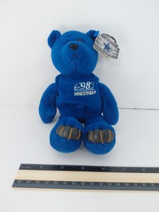 1998 Limited Treasures Dallas Cowboys TROY AIKMAN Blue Beanie Bear Baby Plush 8
